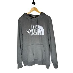 The North Face Essential Big Logo Hoodie Sweatshirt Pullover Gray Outdoor XL